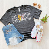 Nan of Both Softball Baseball Bow Repeat DTF Print