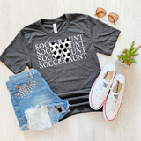 Soccer Aunt Bow Repeat DTF Print