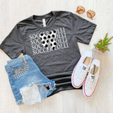 Soccer Lolli Bow Repeat DTF Print