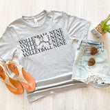 Volleyball Nene Bow Repeat DTF Print