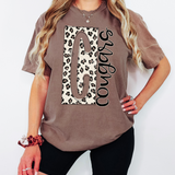 Boxed Leopard Cougars DTF Print