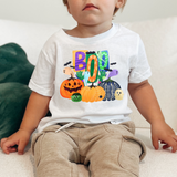 Boys BOO Pumpkin Halloween Collab DTF Print