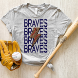 Braves Baseball Bolt DTF Print
