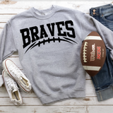 Braves Football Arched DTF Print