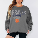 Braves Basketball Swoop DTF Print