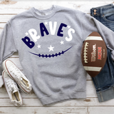 Braves Football Star DTF Print