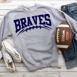 Braves Football Arched DTF Print