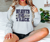 Braves Track Grunge DTF Print