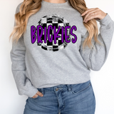 Brickies Checker Circle DTF Print