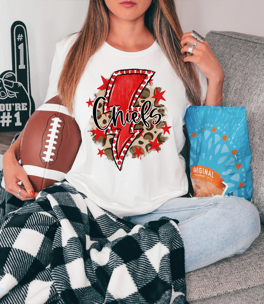 Chiefs Bright Bolt DTF Print