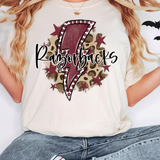 Razorbacks Bright Bolt DTF Print