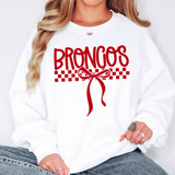 Broncos Simple Bow Checker DTF Priint