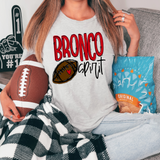 Bronco Spirit Football DTF Print