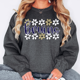 Bruins Daisy Row DTF Print