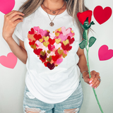 Brushstroke Watercolor Heart DTF Print