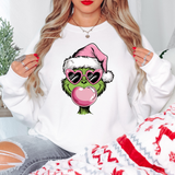 Bubblegum Grinch DTF Print