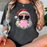 Bubblegum Sunny Santa DTF Print