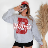 Buckeyes Stripes Varsity Team DTF Print
