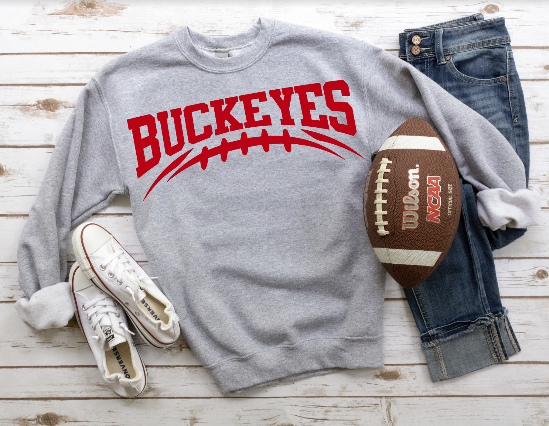 Buckeyes Football Arched DTF Print