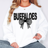 Buffaloes Coquette Checker Bow DTF Print