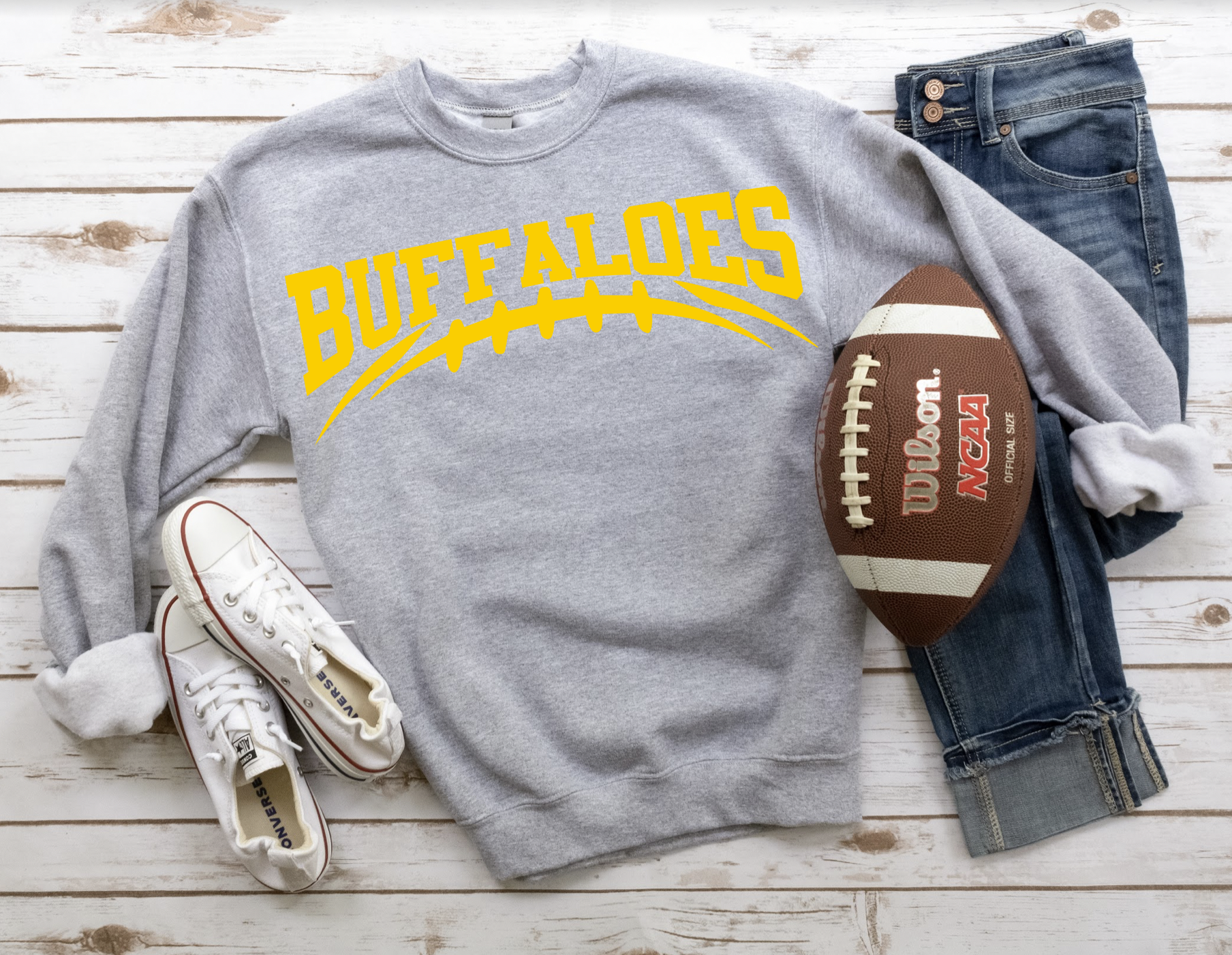 Buffaloes Football Arched DTF Print