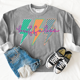 Buffalos Neon Bolt Trio DTF Print