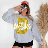 Buffalos Stripes Varsity Team DTF Print
