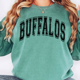 Buffalos Distressed Arch DTF Print