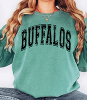 Buffalos Distressed Arch DTF Print