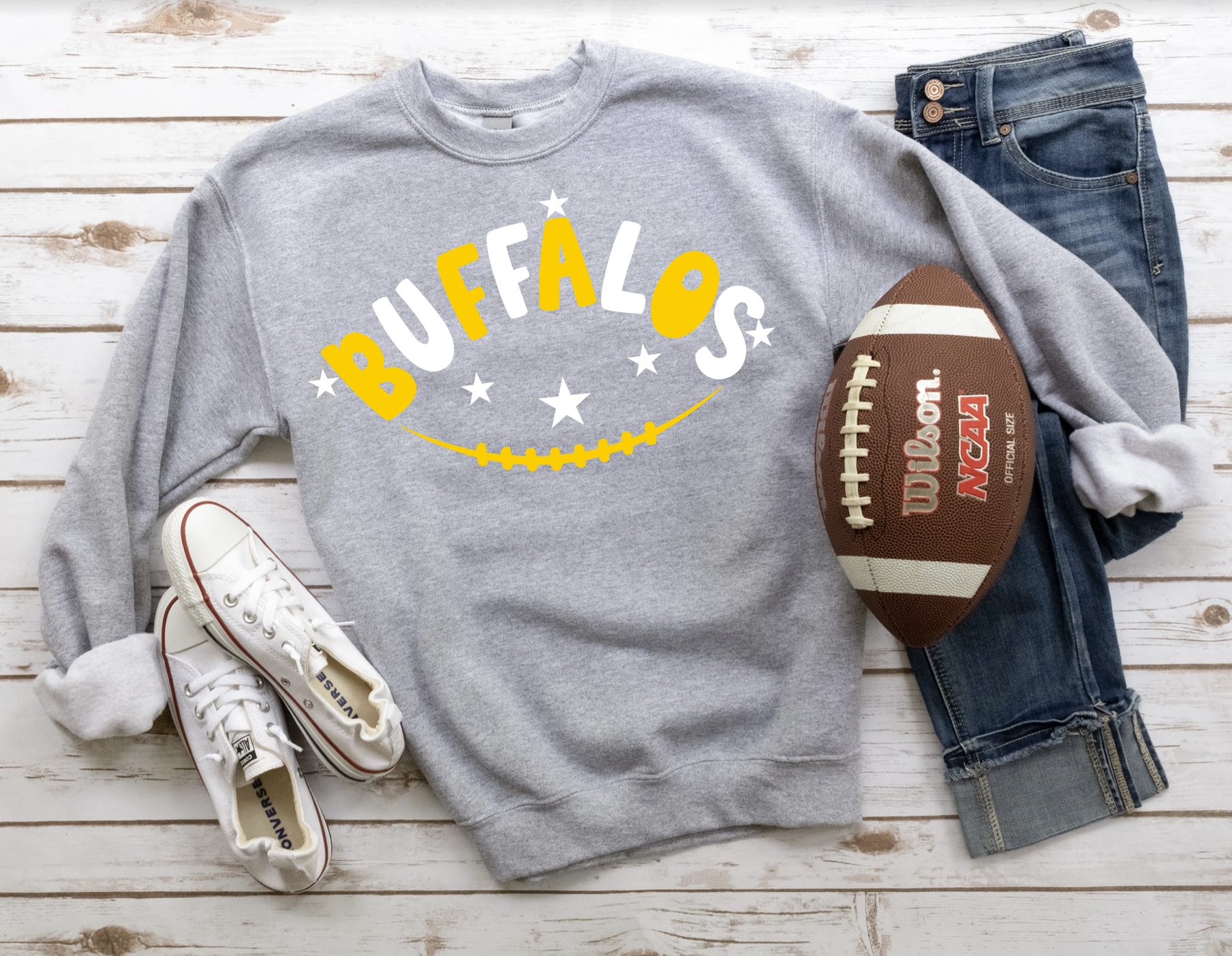 Buffalos Football Star DTF Print