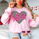 Buffalos Valentine Checker Heart DTF Print