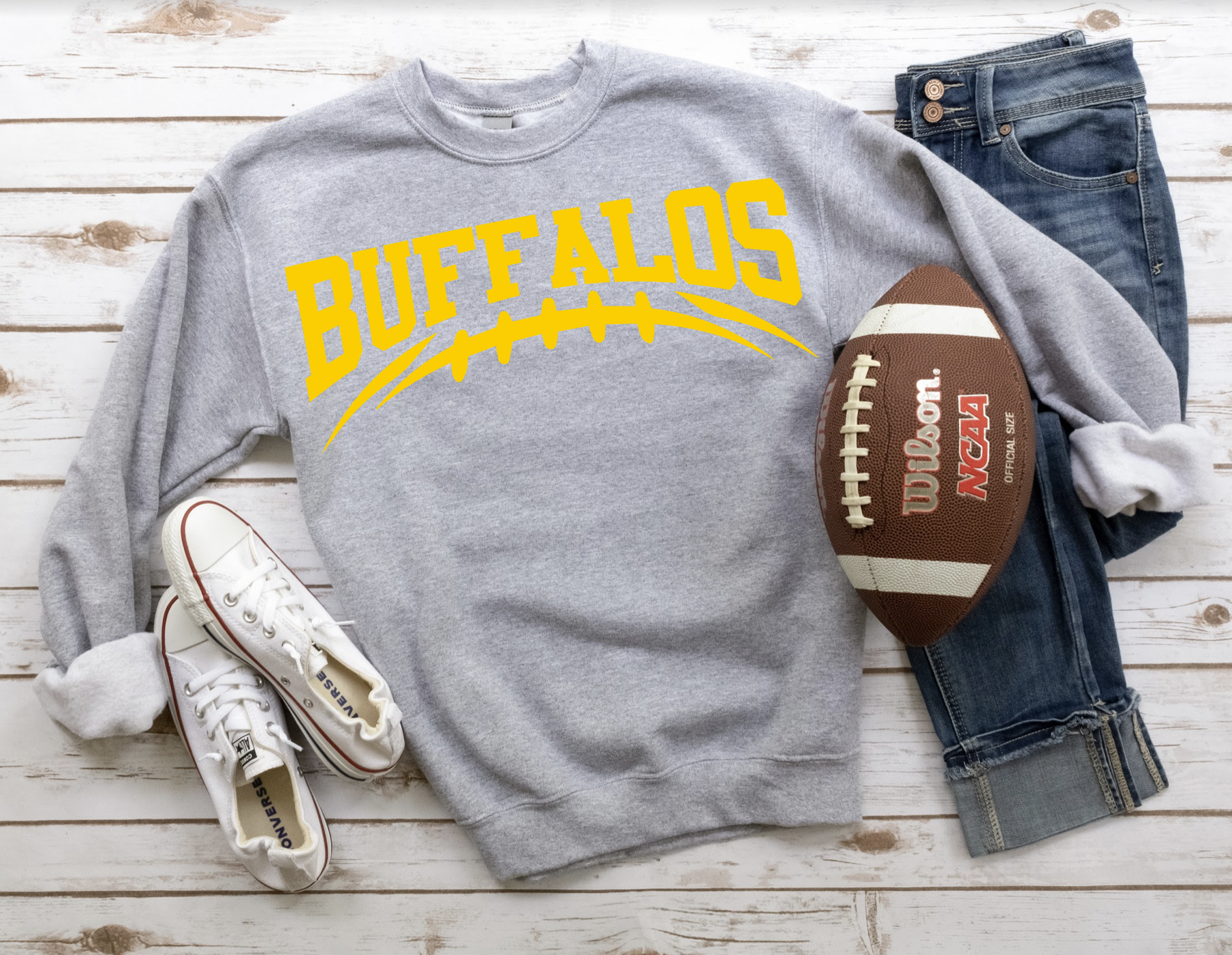 Buffalos Football Arched DTF Print