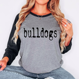 Bulldogs Mystery Black DTF Print