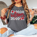 Bulldogs Checker Star DTF Print