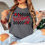 Bulldogs Checker Star DTF Print