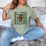 Bulldogs Baseball Bolt DTF Print