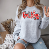 Bulldogs Outline DTF Print