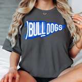 Bulldog Watercolor Pennant DTF Print
