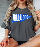 Bulldog Watercolor Pennant DTF Print