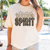 Bulldog Spirit Rustic Wood Doodle DTF Print
