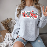 Bulldogs Outline DTF Print