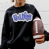 Bulldogs Outline DTF Print