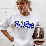 Bulldogs Outline DTF Print