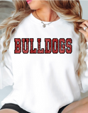 Bulldogs Sequins Effect DTF Print