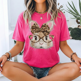 Leopard Bow Easter Bunny DTF Print