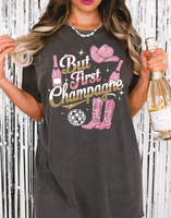 But First Champagne New Year DTF Print