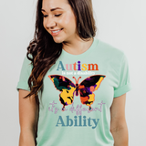 Autism Is Not a Disibility Butterfly DTF Print