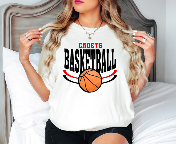 Cadets Basketball with Heart DTF Print