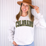 Colorado Camo Varsity Curved DTF Print