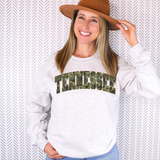 Tennesse Camo Varsity Curved DTF Print